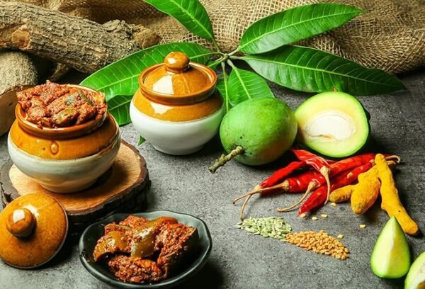 Homemade Spicy Indian Mango Pickle, Traditional Recipe, 1 kg - Image 2