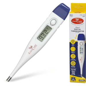 Digital Thermometer, LCD Display, Fast Reading, White and Blue