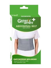 Abdominal Belt,Large Size Grey Support Brace