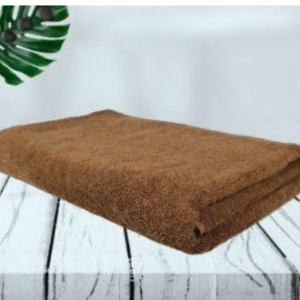 WashTimes 100% Cotton Towels for Bath | 500GSM | Premium Embroidered Bath Towel | Brown | Decorative Border | 30×60×500g Free Hand Towel Included