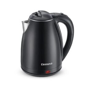 Eleenova Optima Electric Kettle, 1.5L Cordless Water Boiler, Black